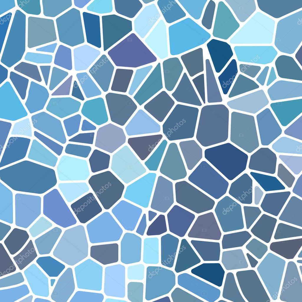 abstract vector stained-glass mosaic background - light blue