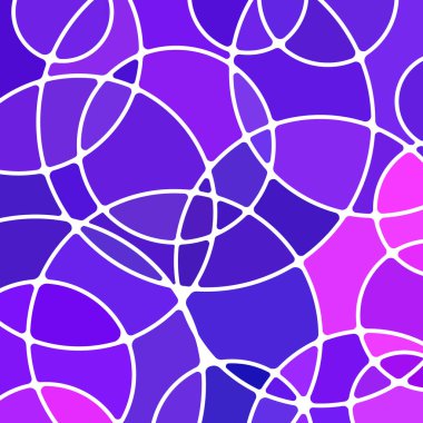 soyut vektör boyalı cam mozaik arkaplan - menekşe daireler