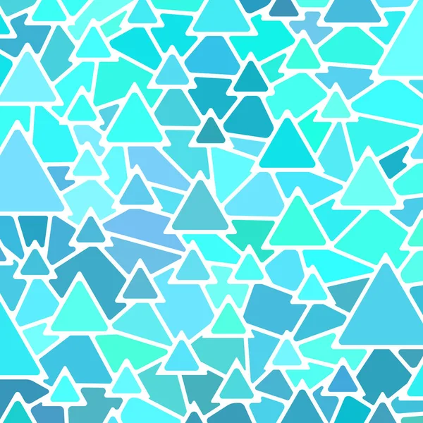 Abstract Vector Glas Lood Mozaïek Achtergrond Lichtblauwe Driehoeken — Stockvector