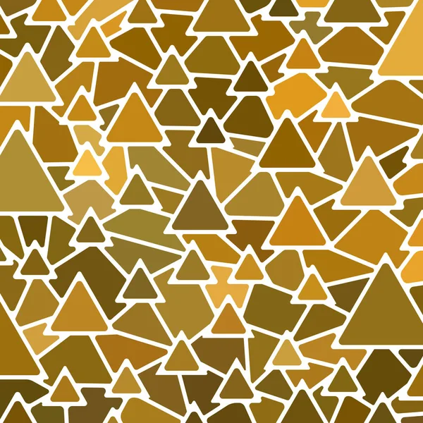 Абстрактные Векторные Витражи Мозаичного Фона Коричневые Треугольники — стоковый вектор