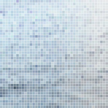 soyut vektör kare piksel mozaik arkaplan - açık mavi