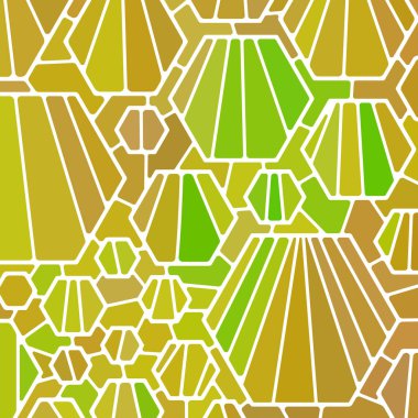 soyut vektör boyalı cam mozaik arkaplan - kahverengi ve yeşil