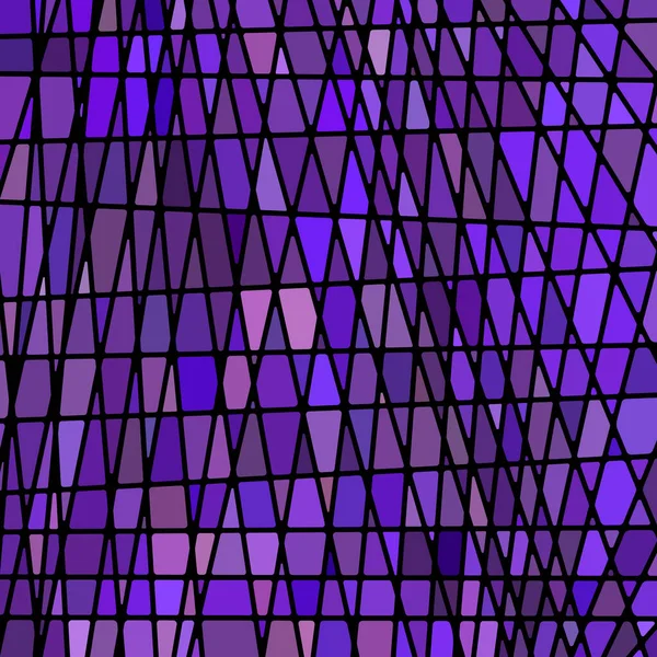 Astratto Vettore Vetrate Mosaico Sfondo Viola Viola — Vettoriale Stock