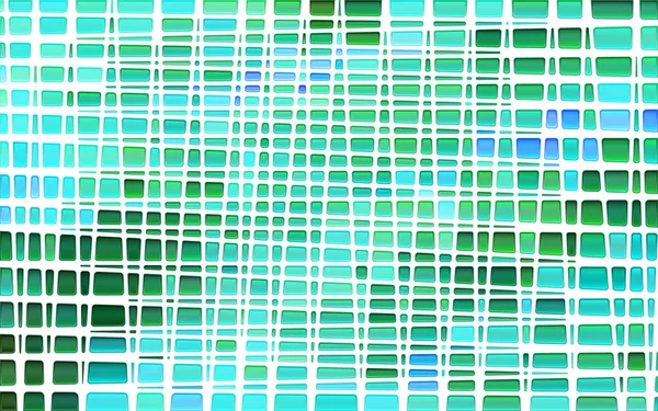 抽象的なベクトルステンドグラスモザイクの背景 緑と青 — ストックベクタ