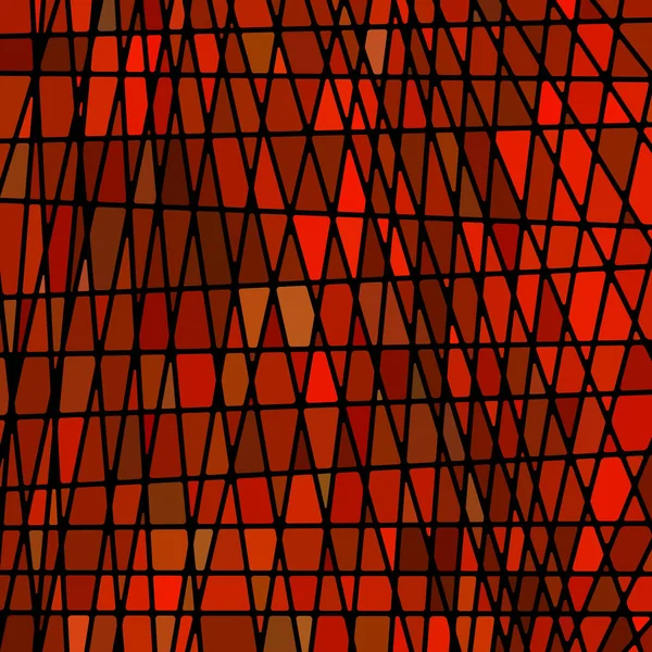 Vetor Abstrato Fundo Mosaico Vidro Manchado Vermelho Brilhante — Vetor de Stock