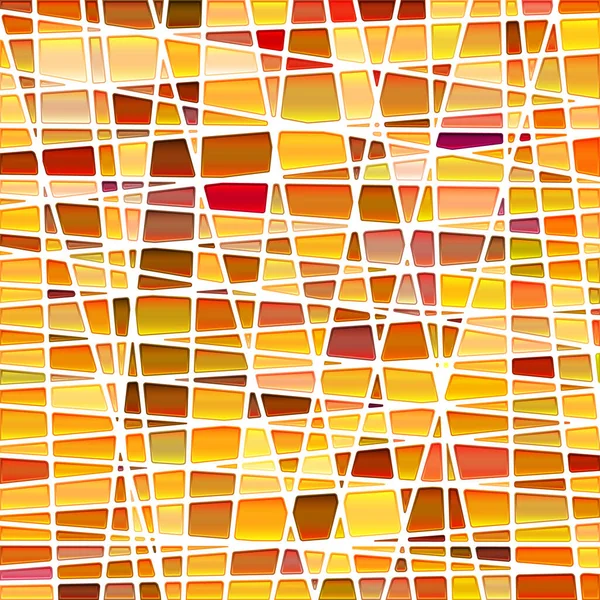 Astratto Vettore Vetrate Mosaico Sfondo Arancione Giallo — Vettoriale Stock