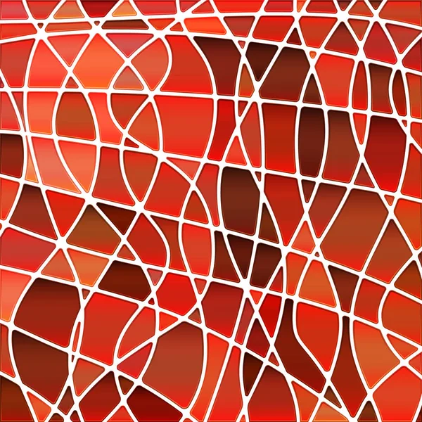 Абстрактный Векторный Витраж Мозаики Красный Оранжевый — стоковый вектор