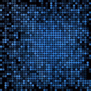 soyut vektör renkli yuvarlak noktalar arkaplan - mavi