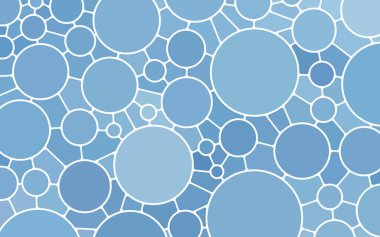 soyut vektör boyalı cam mozaik arkaplan - mavi daireler