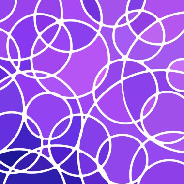 soyut vektör boyalı cam mozaik arkaplan - mor ve mor daireler