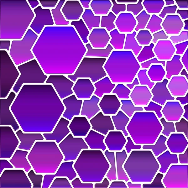 Abstract Vector Stained Glass Mosaic Background Purple Violet — Stock Vector