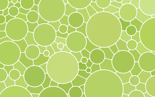 Vector Abstracto Vidrieras Fondo Mosaico Círculos Verdes — Vector de stock