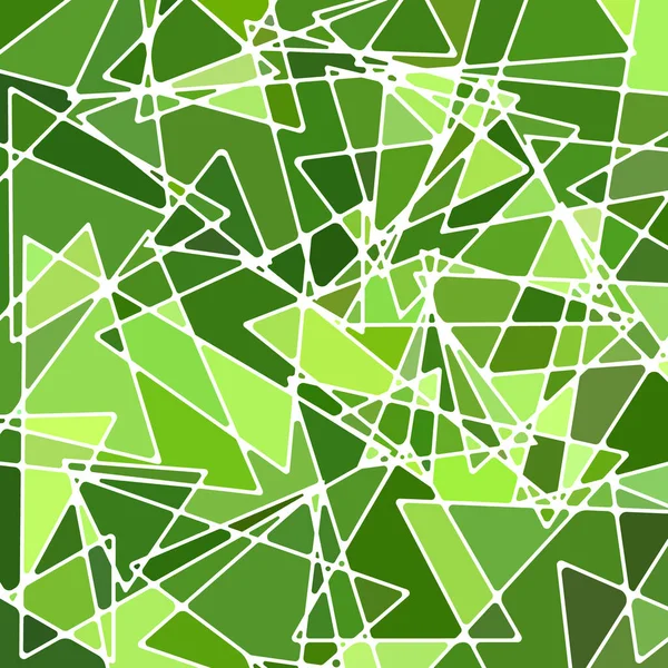 Abstrakte Vektor Glasmosaik Hintergrund Hellgrün — Stockvektor