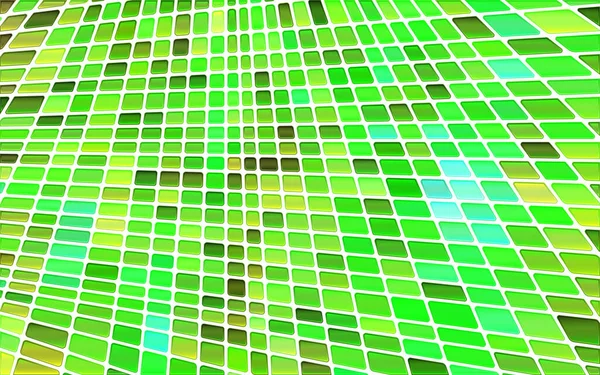 Abstract Vector Stained Glass Mosaic Background Green Yellow — Stock Vector