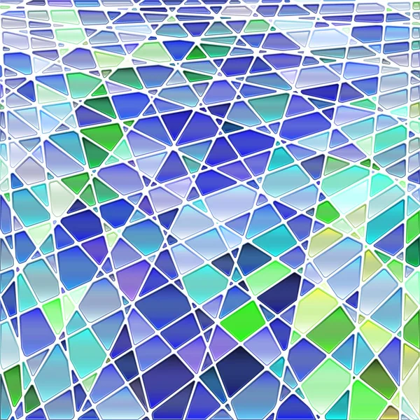 Abstract Vector Stained Glass Mosaic Background Blue Violet — Stock Vector