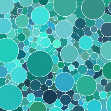 soyut vektör boyalı cam mozaik arkaplan - deniz mavisi daireler