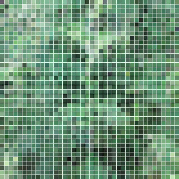 Vetor Abstrato Pixel Quadrado Fundo Mosaico Verde — Vetor de Stock