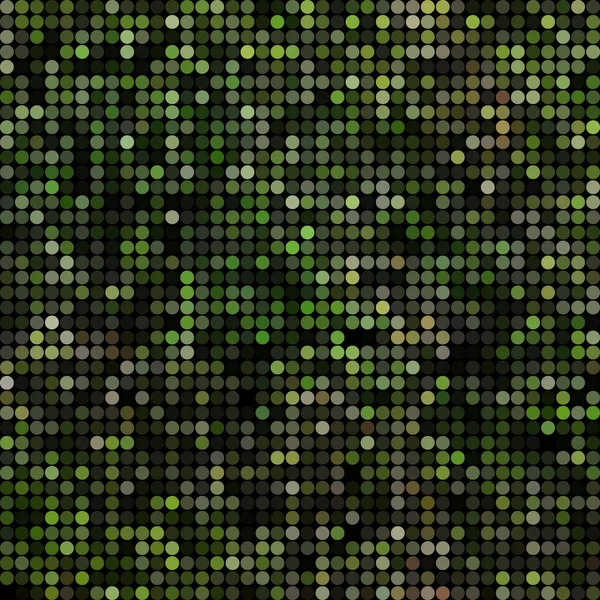 Abstrakt Vektor Färgade Runda Prickar Bakgrund Grön — Stock vektor