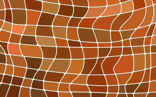 Abstrait Vecteur Teinté Fond Mosaïque Verre Orange Marron — Image vectorielle