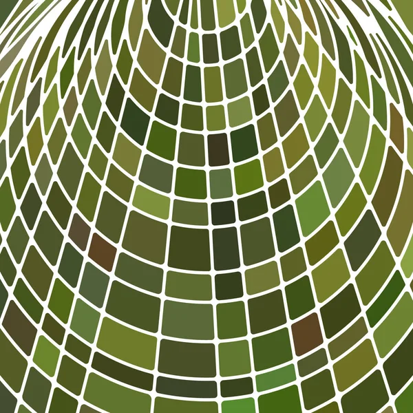 Vector Abstracto Manchado Vidrio Mosaico Fondo Verde Marrón — Vector de stock