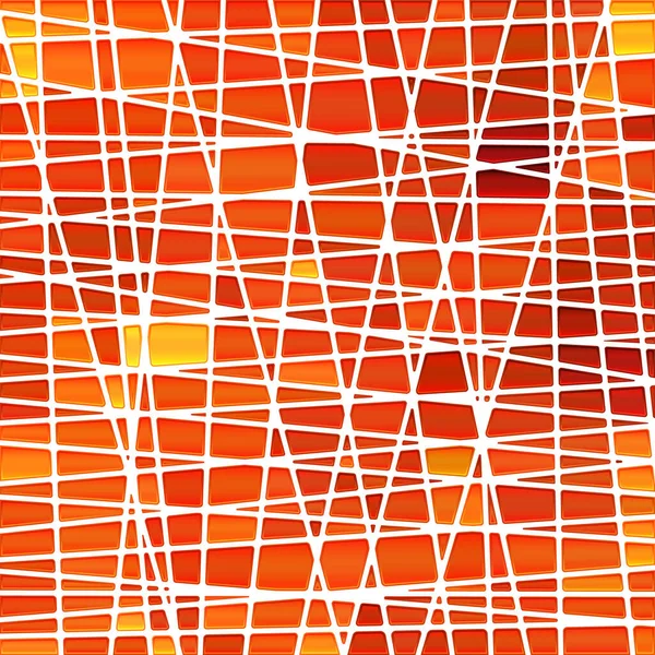 Astratto Vettore Vetrate Mosaico Sfondo Rosso Arancione — Vettoriale Stock