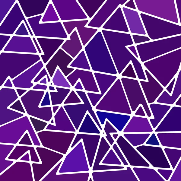 Vector Abstracto Vidrieras Fondo Mosaico Triángulos Púrpura Violeta — Vector de stock