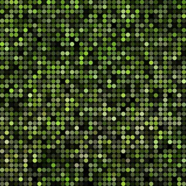 soyut vektör renkli yuvarlak noktalar arkaplan - yeşil