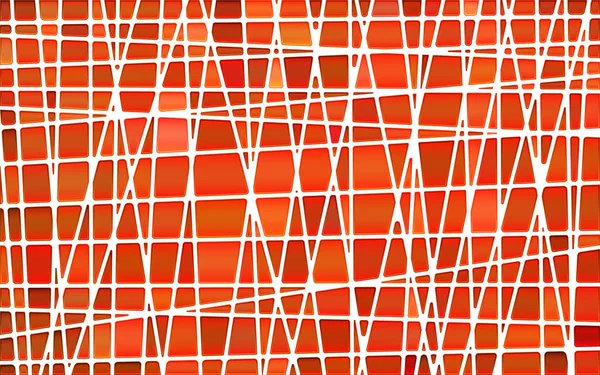 Vetor Abstrato Fundo Mosaico Vidro Manchado Vermelho Laranja — Vetor de Stock