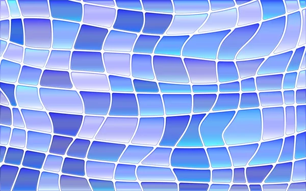 Vetor Abstrato Fundo Mosaico Vidro Manchado Azul Violeta — Vetor de Stock