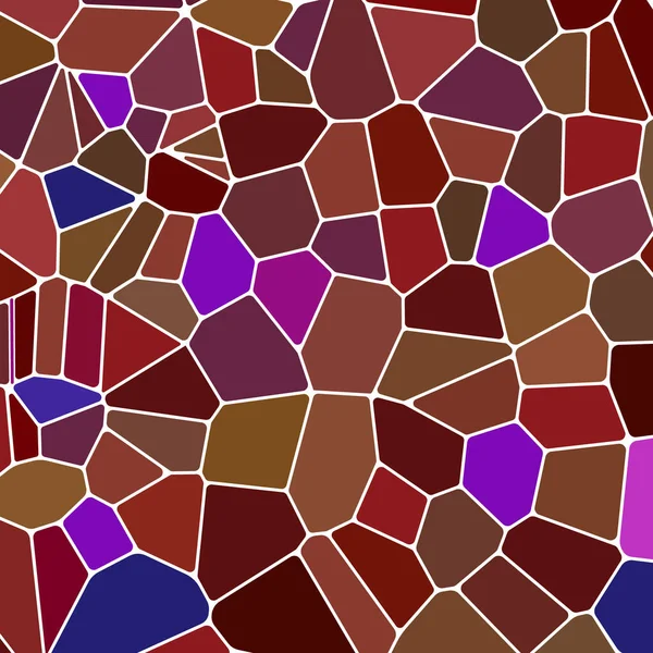 Абстрактный Векторный Витраж Мозаики Красный Коричневый — стоковый вектор