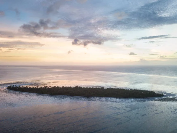 Soleil Couche Sur Une Île Tropicale Idyllique Dans Parc National — Photo