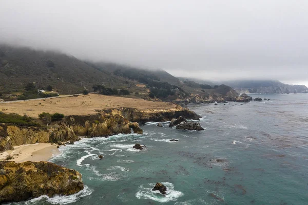 Cold Waters North Pacific Ocean Wash Scenic Coastline Northern California — Stock Photo, Image