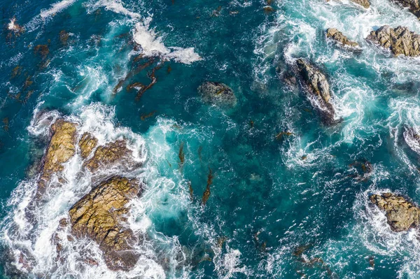 Nutrient Rich Waters North Pacific Ocean Wash Rocky Scenic Coastline — Stock Photo, Image