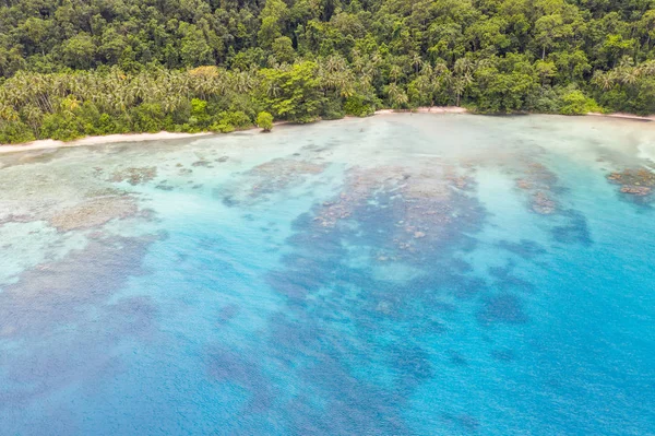 Ett Flygfoto Remote Nya Irland Papua Nya Guinea Visar Vackra — Stockfoto