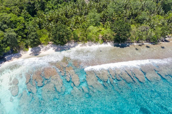 Ett Flygfoto Remote Nya Irland Papua Nya Guinea Visar Vackra — Stockfoto