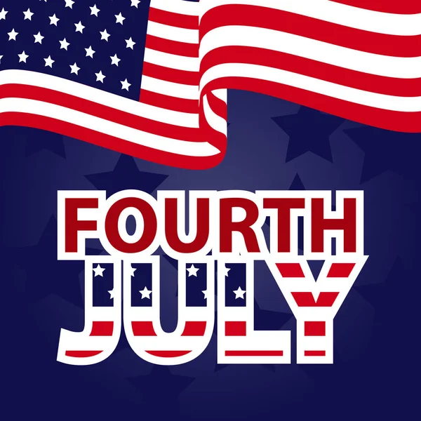 Design Que Fez Para Dia Independência Julho Celebração Evento Patriótico — Fotografia de Stock