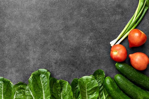 Conjunto Alimentos Orgânicos Crus Legumes Com Ingredientes Frescos Para Cozinhar — Fotografia de Stock