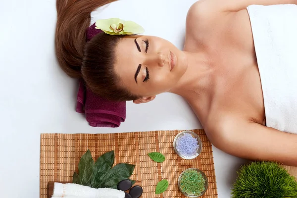 Face Massage People Beauty Spa Healthy Lifestyle Relaxation Concept Close — Stock Photo, Image