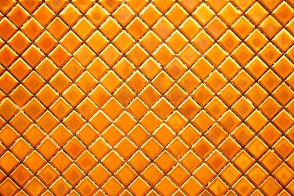 Telhas Mosaico Diamante Dourado Para Fundo Textura — Fotografia de Stock