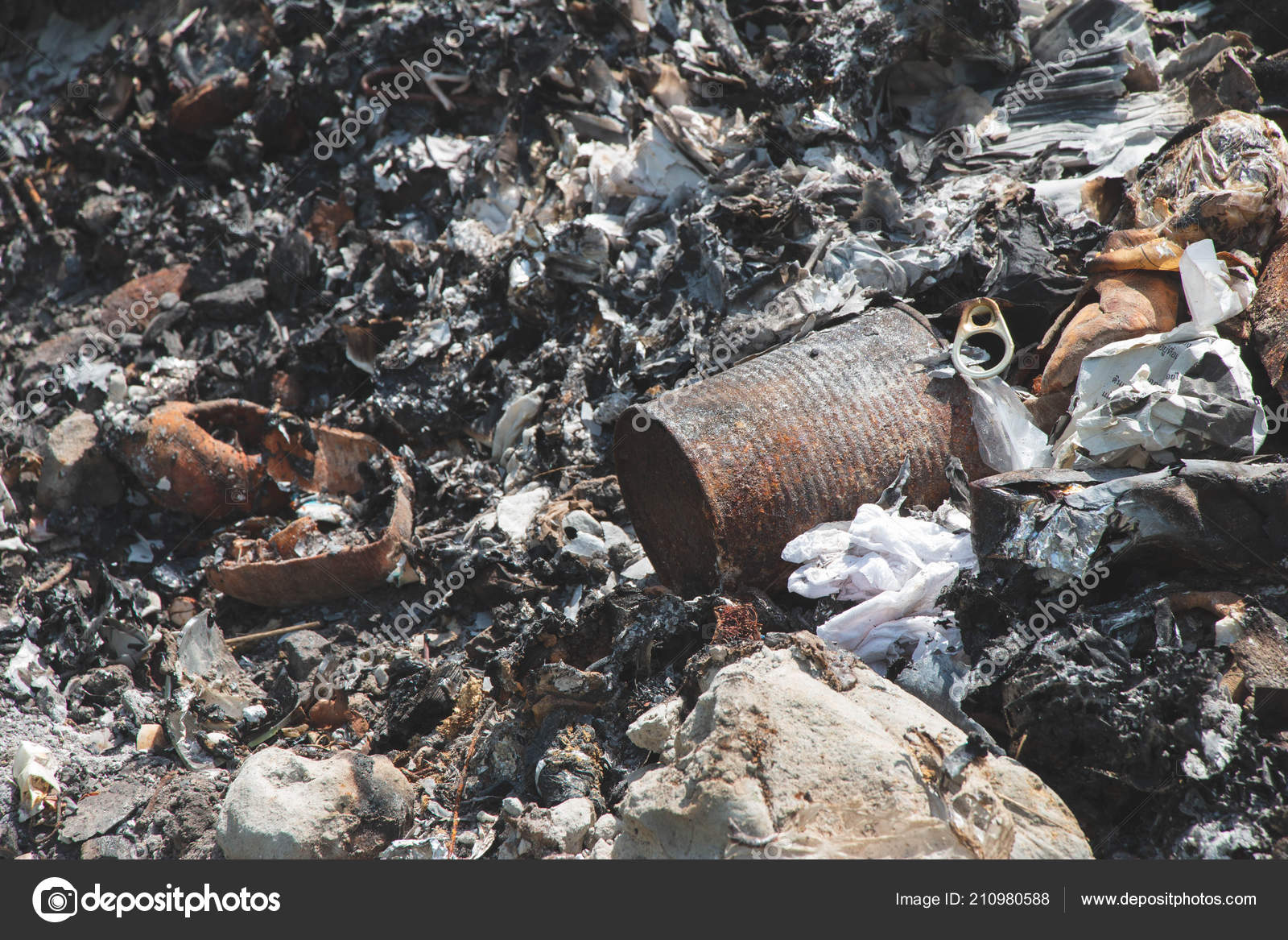 Ashes Texture Waste Incineration Cause Pollution Waste Toxic Smoke Stock Photo by ©thanasus