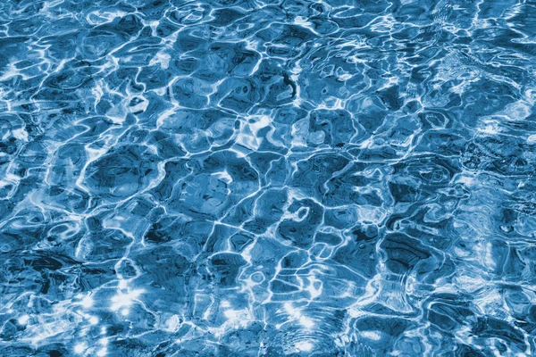 Abstraktes Blaues Wasser Reflektiert Hintergrund Transparentes Wellenwasser Fluss — Stockfoto