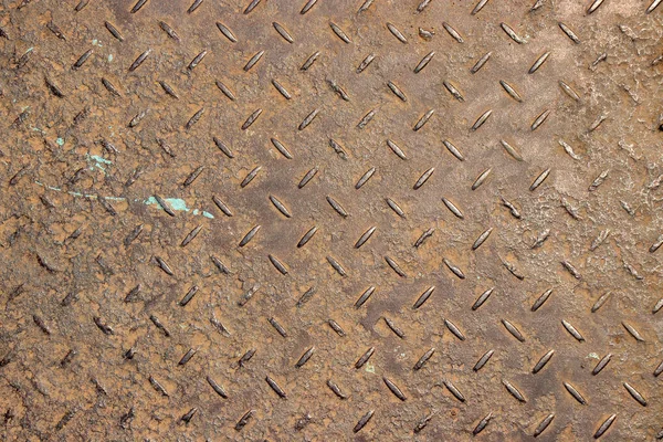 Rusty dirty weathered iron sheet for construction site background — Stock Photo, Image