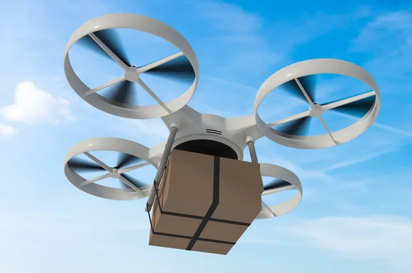 Drone Quad Copter Livre Paquet Illustration — Photo
