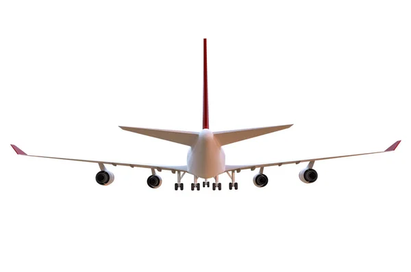 Flugzeug Isoliert Auf Weißem Hintergrund Gerenderte Illustration — Stockfoto