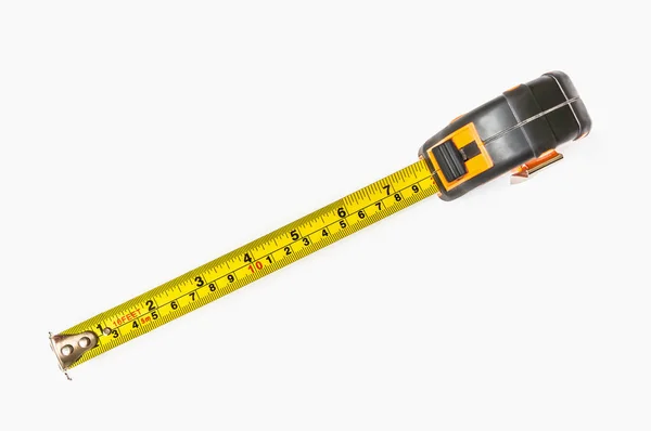Top View Tape Measure Isolated White Background — Stock Photo, Image
