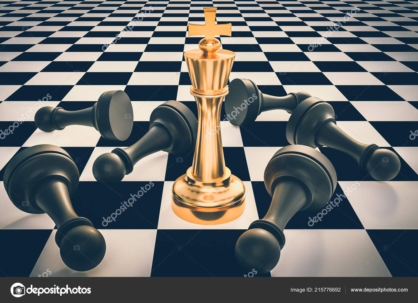 Leadership Concepts Illustrated A 3d Chess Board Game Render