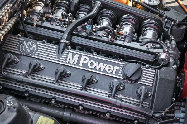 stock image 14 JULY 2018 SLANY, CZECH REPUBLIC: BMW M Power engine