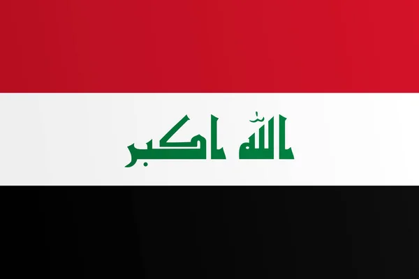 Bandera de Irak con color de transición - imagen vectorial — Vector de stock