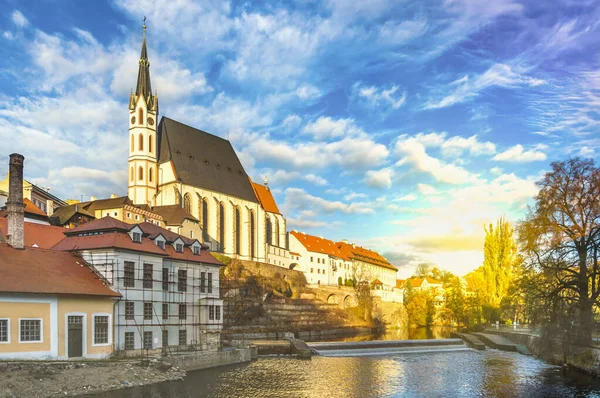 Beautiful view to castle in Cesky Krumlov — Stock Photo, Image