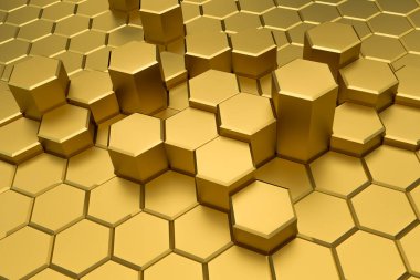 Altın altıgen desen - petek kavramı